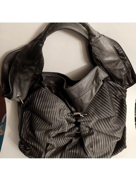 Miss Caprice Handbags - Miss Caprice Gray Gradient Handbag/ Purse